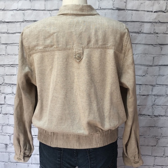 Mzm Tan Jacket Lightweight Sz Medium Made in USA - Picture 9 of 11